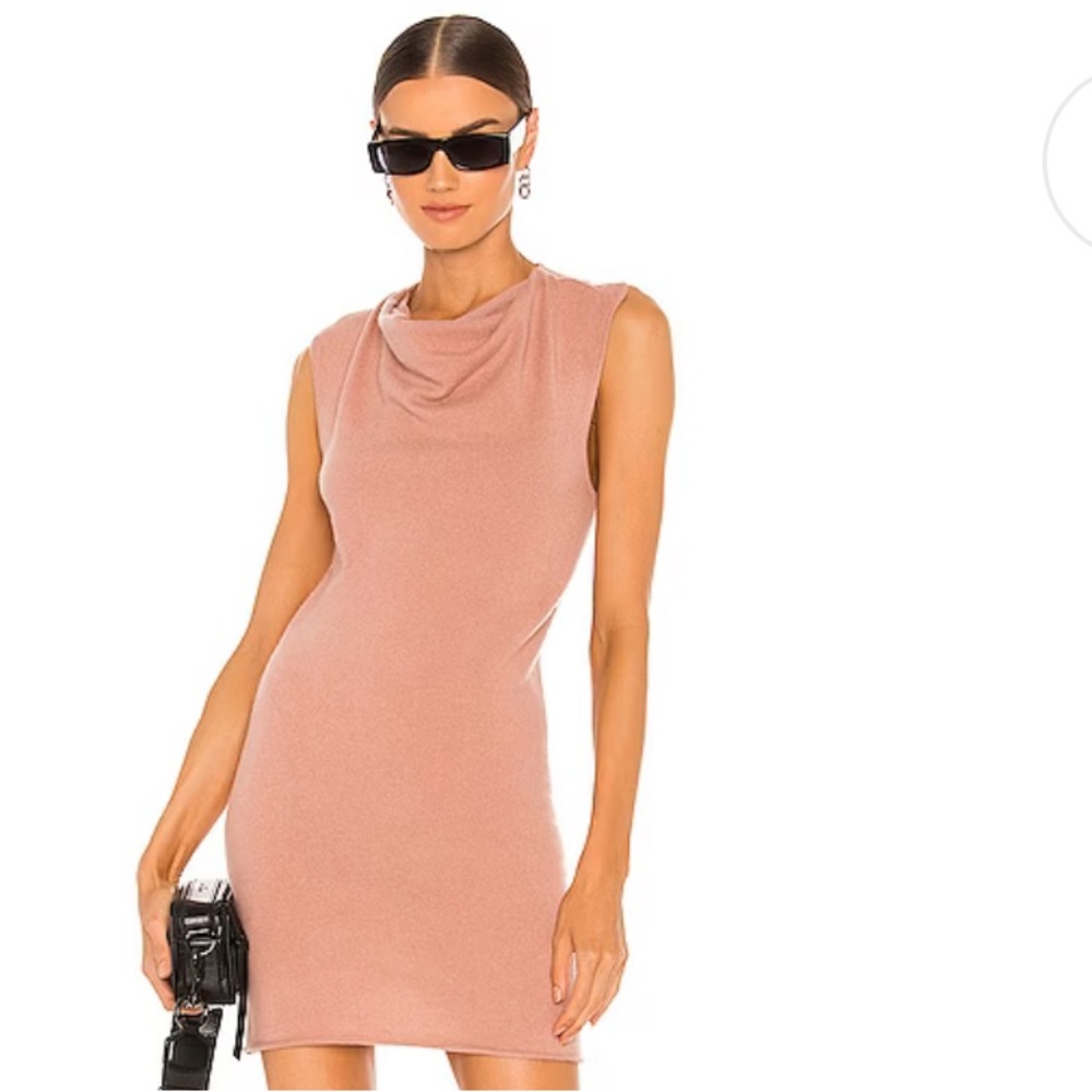NWT RtA 100% Cashmere Leana Dress in Dusty Coral M